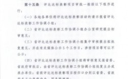 评比达标表彰制度规定？表彰项目确定依据