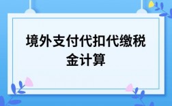 境外付汇代扣代缴规定？跨境应税项目