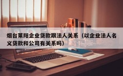 代理法人可以办经营贷吗？法人旅游项目贷款