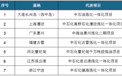 全国七大石化基地排名？炼化项目产能