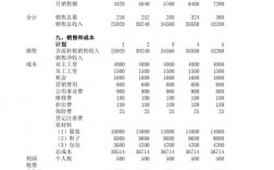 SYB创业计划书的销售收入预测（12个月）和销售和成本计划怎么做啊，求帮忙？项目预测成本表