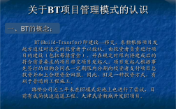 现在有的工程是BT工程是什么意思？关于实施bt项目