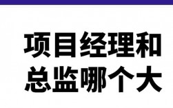 项目总监和项目经理哪个大？市场项目管理主管