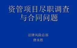 尽调是什么意思？项目尽调人员