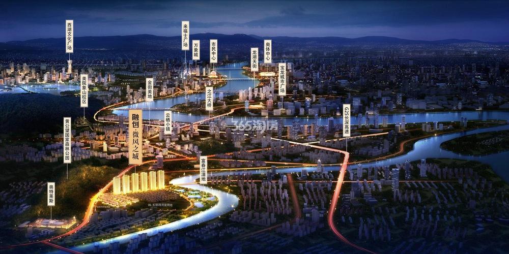 富阳东洲微风之城什么时候开建的？融创富阳项目-图3