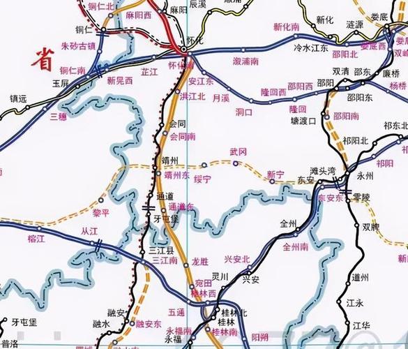 2021年怀桂高铁最终确定线路？十三五高铁项目-图3