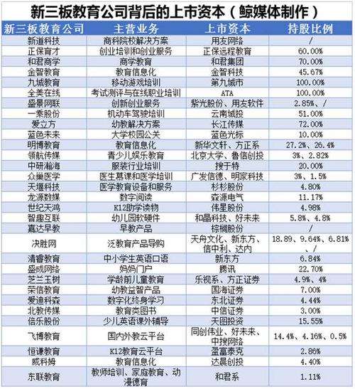 培训机构上市的有哪家？教育项目上市-图3