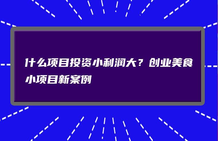 10个利润惊人的小项目？投资小的项目-图3