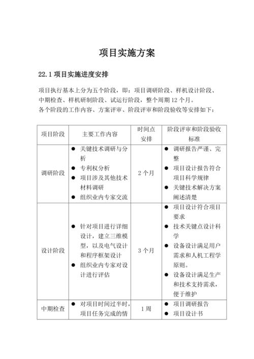 项目实施内容怎么写？项目实施内容-图1