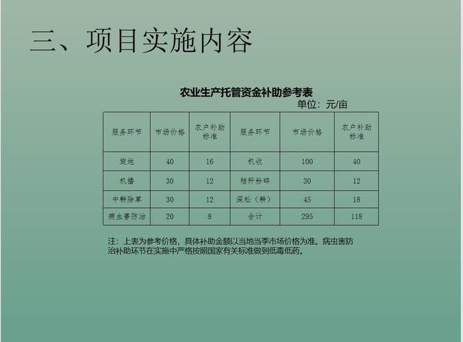 农业生产托管项目总结？项目托管价格-图3