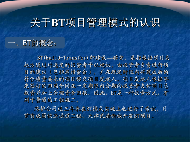 BT项目是什么意思？公司 bt 项目-图1