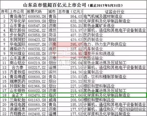 临沂几家上市公司？上市项目描述-图2