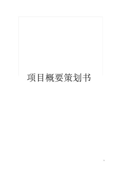 项目策划书摘要大概要多少数字？项目企划摘要-图1