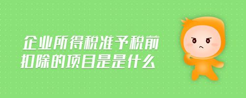 准予扣除是什么意思？扣除项目额-图3