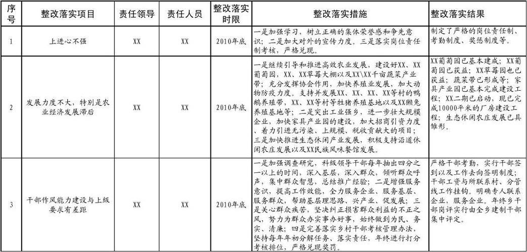 市场监管局三抓三促整改台账内容？项目台账落实-图1