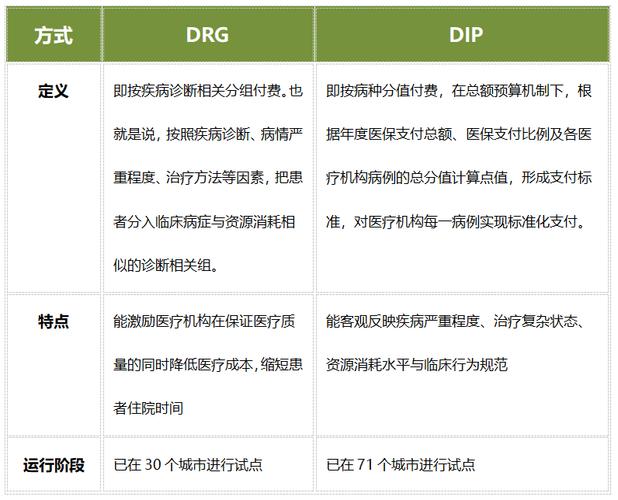 医保支付方式drgs与dip的区别？医保项目组合-图1