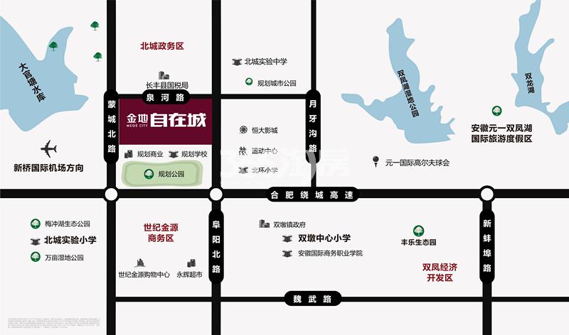 合肥凤梅公交站离合肥金地雅苑有多远？合肥金地集团项目-图1