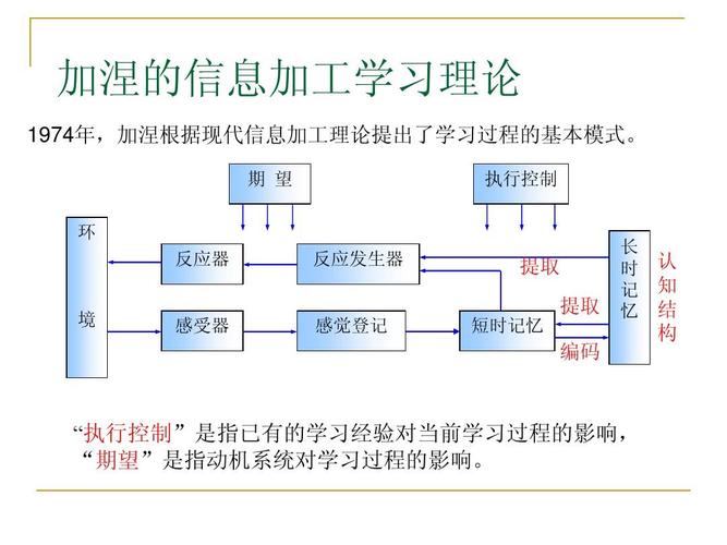 加涅的信息加工理论八大阶段对应的教学事项？加工图理论 项目-图3