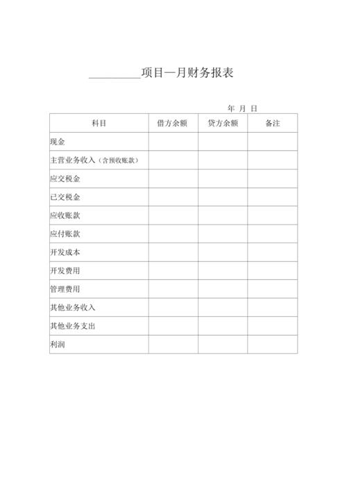 建筑工程项目部财务月报表怎么做？公司项目申请报表-图2