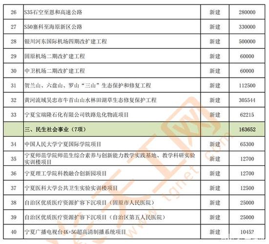 宁夏十大工程项目？投资示范项目清单-图1