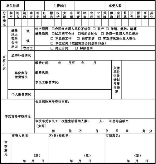 失业补助金出现未审核是什么情况？项目受理审核表-图1