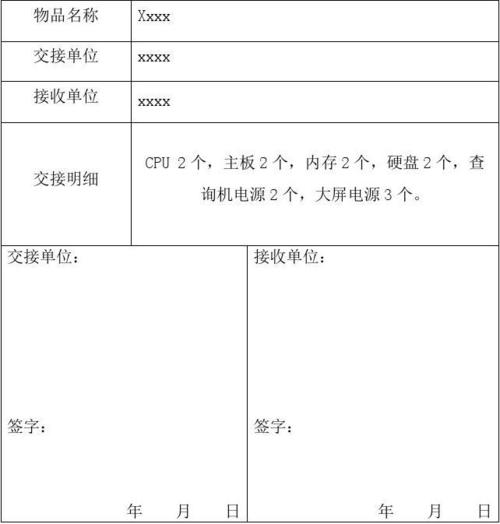 器材交接情况怎么写？项目仪器移交协议-图2