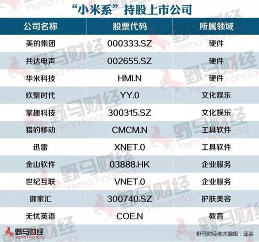 雷军有哪些公司股份？小米股权投资项目-图3