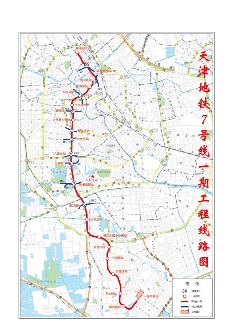 天津在建地铁7号线肿瘤医院站几个出口！？泰达集团在建项目-图1