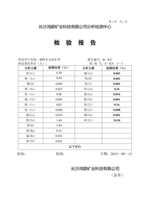 矿石分析仪的使用方法？矿石项目报告表-图1