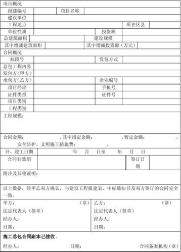 市政建筑工程施工合同包括什么内容？市政项目合同表-图3