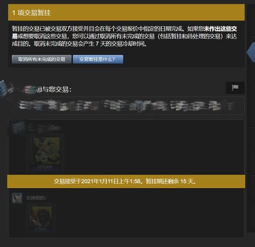 STEAM交易被限制15天，有办法解除限制吗？项目提前终止案例-图2